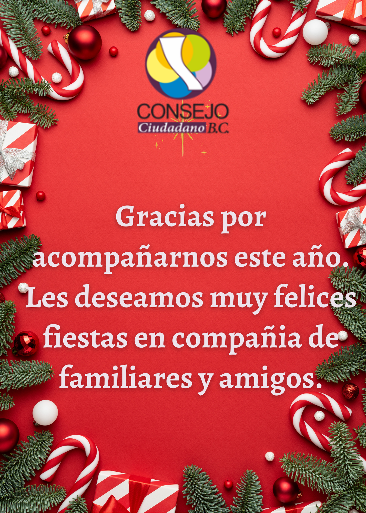 Tarjeta virtual felices fiestas fotografica rojo y blanco (2)